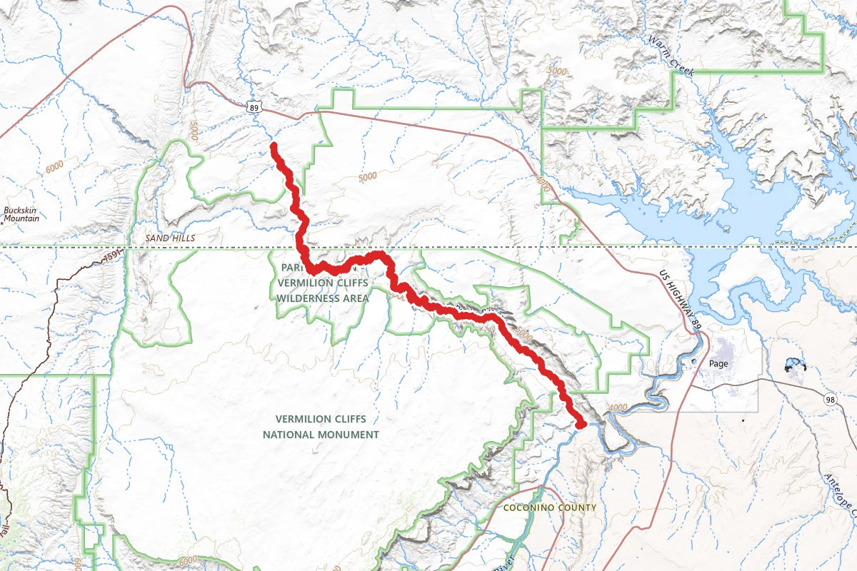 White House Trail to Lees Ferry