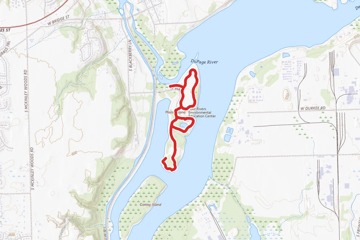 Four Rivers Trail, McKinley Woods, and Kerry Sheridan Grove