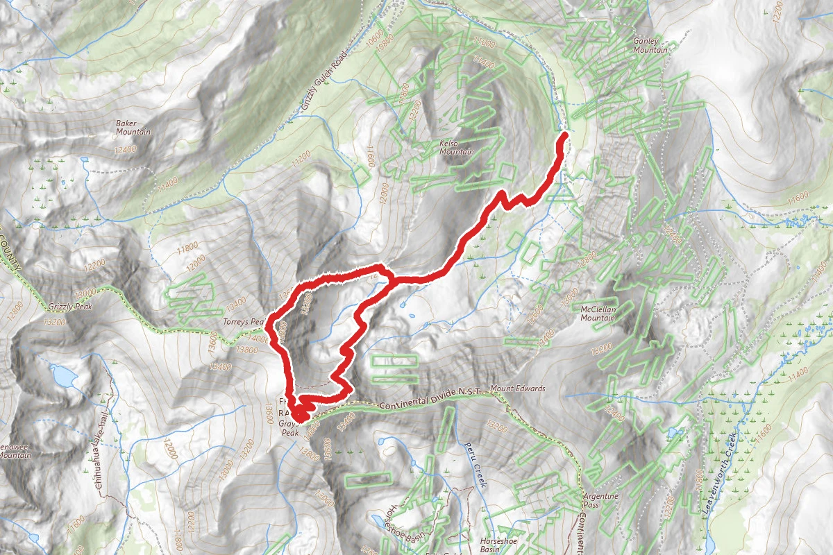 Torreys Peak and Kelso Ridge Loop via Gray's Peak Trail
