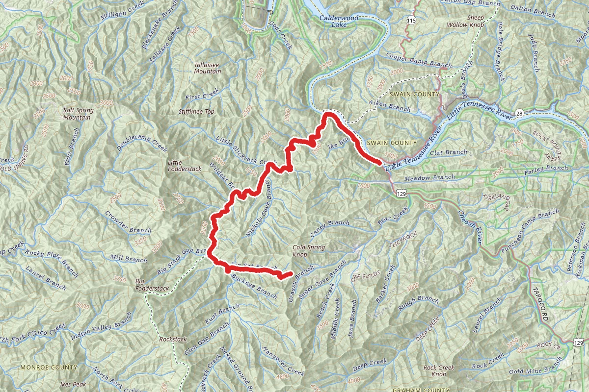 Big Fat Branch and Slickrock Creek Trail