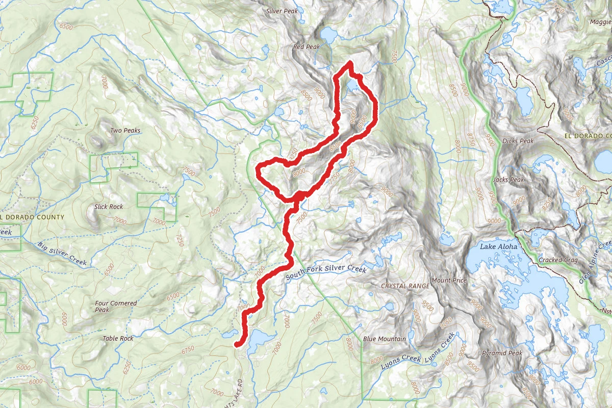 Rockbound Pass and Red Peak Stock Trail Loop