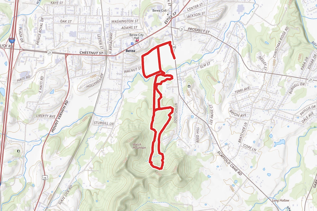 Berea College Cross Country Running Trail