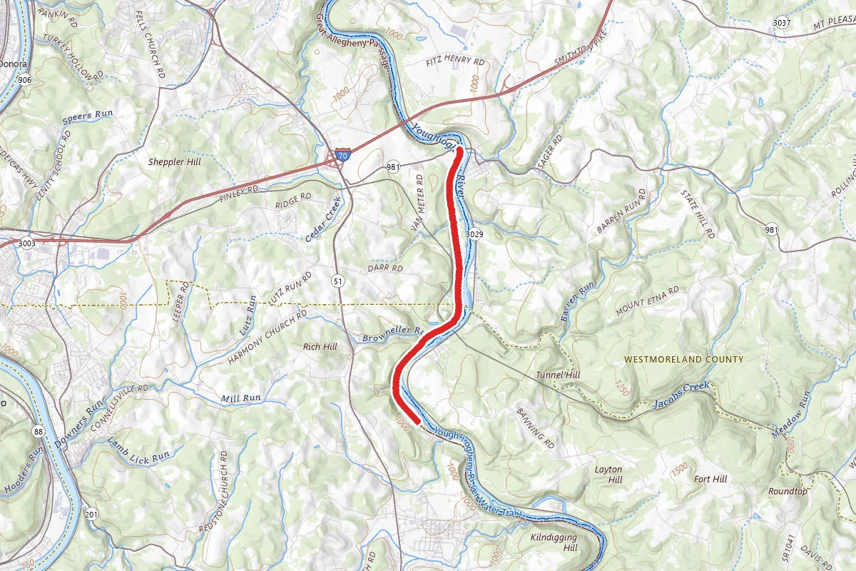 Yough River Trail - Smithton to Whitsett