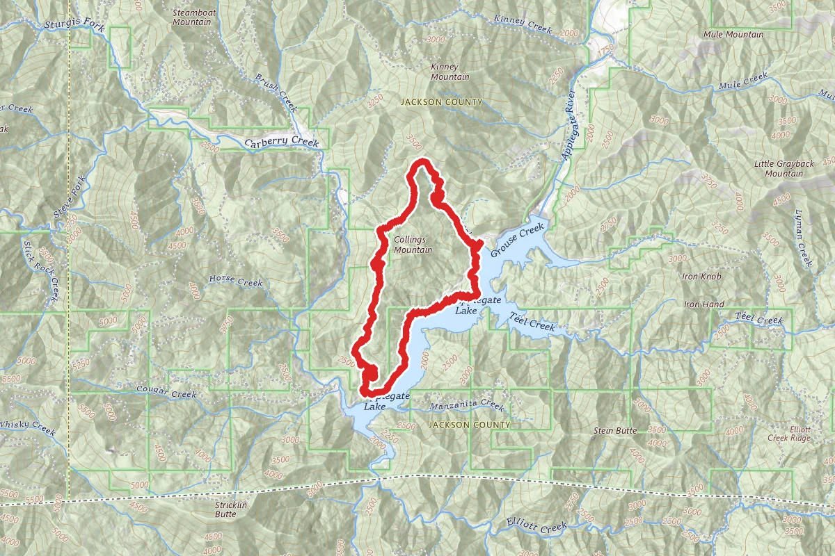 Collings Mountain Trail To Applegate Lake Trail