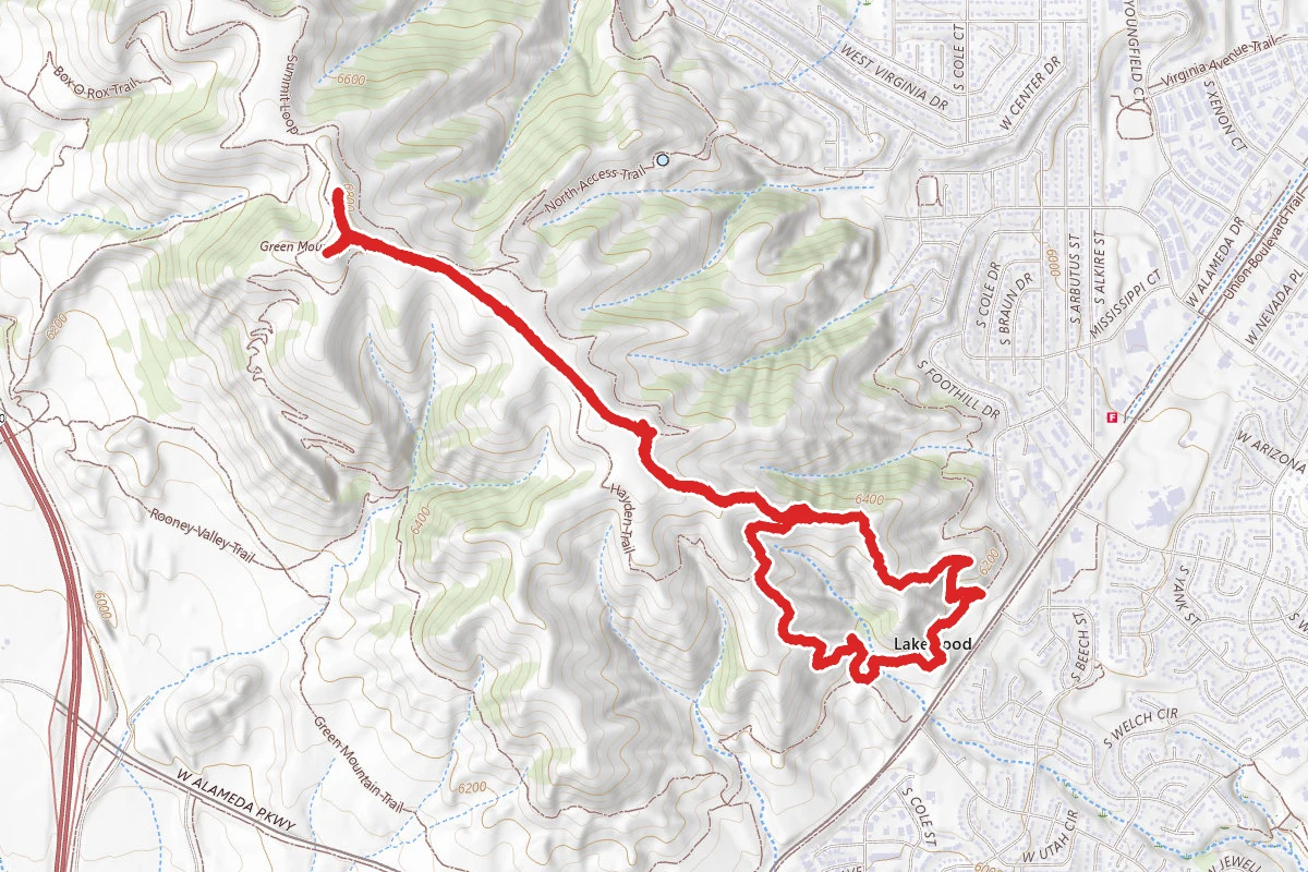 Green Mountain via Green Mountain and Hayden Trail Loop