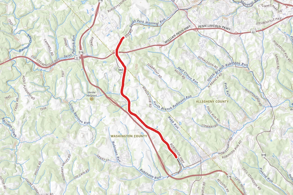 Montour Trail - Boggs to McDonald