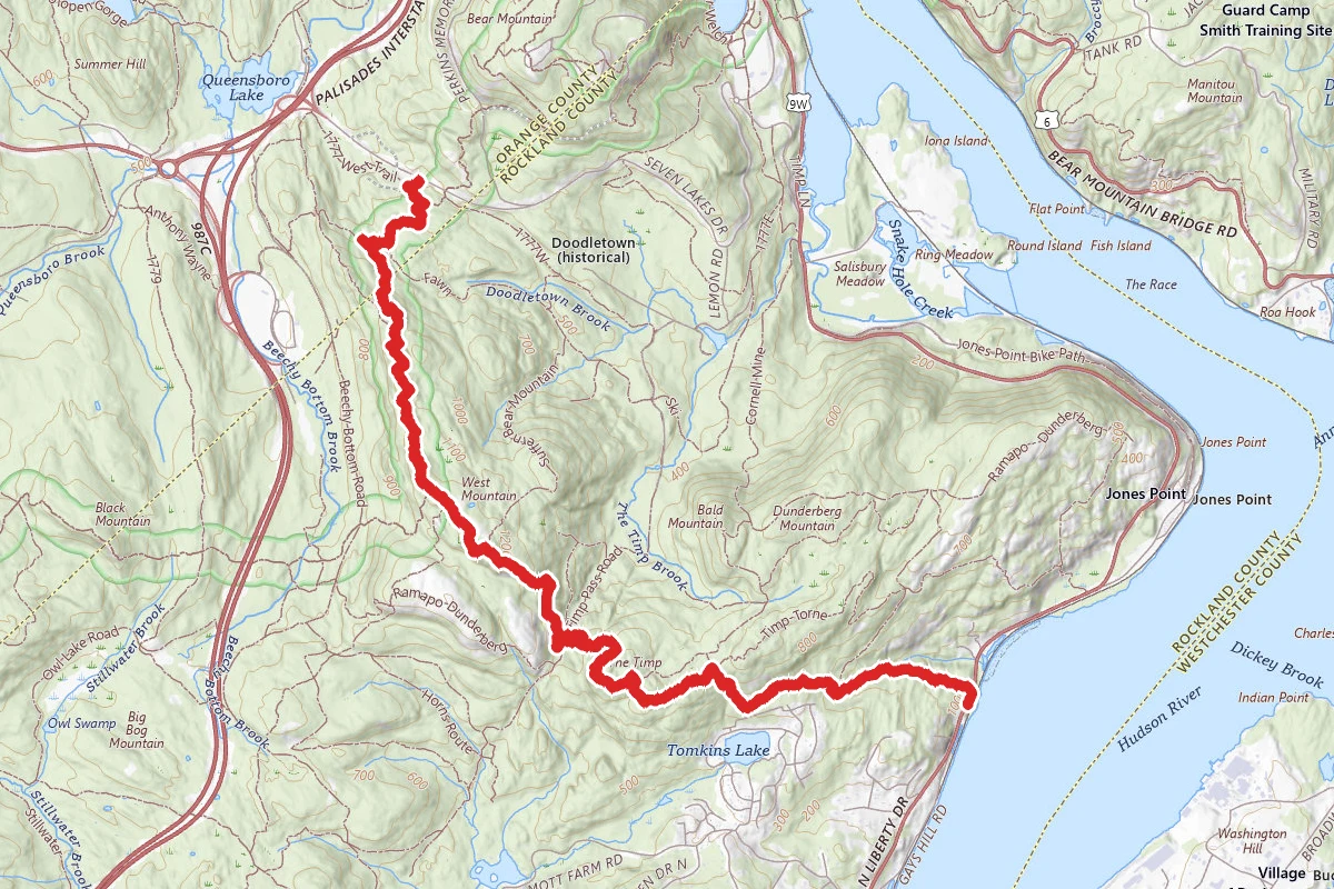 Appalachian Trail, West Mountain and The Timp