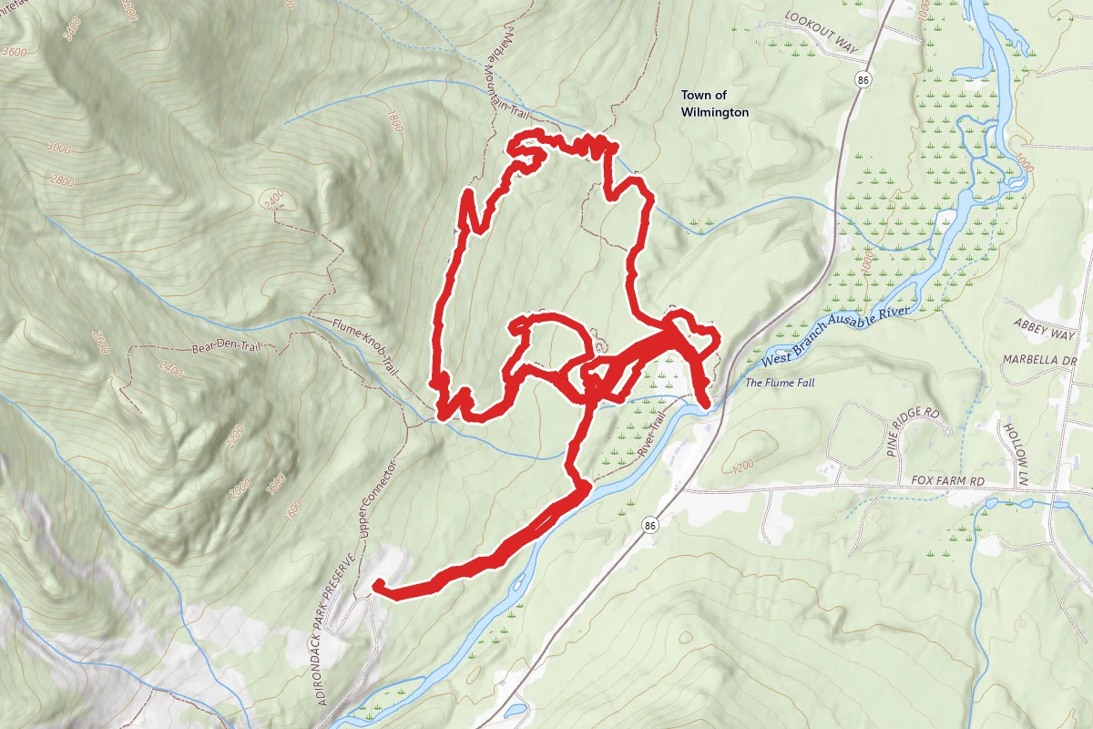 The Flume Trails from the Overflow Parking Lot
