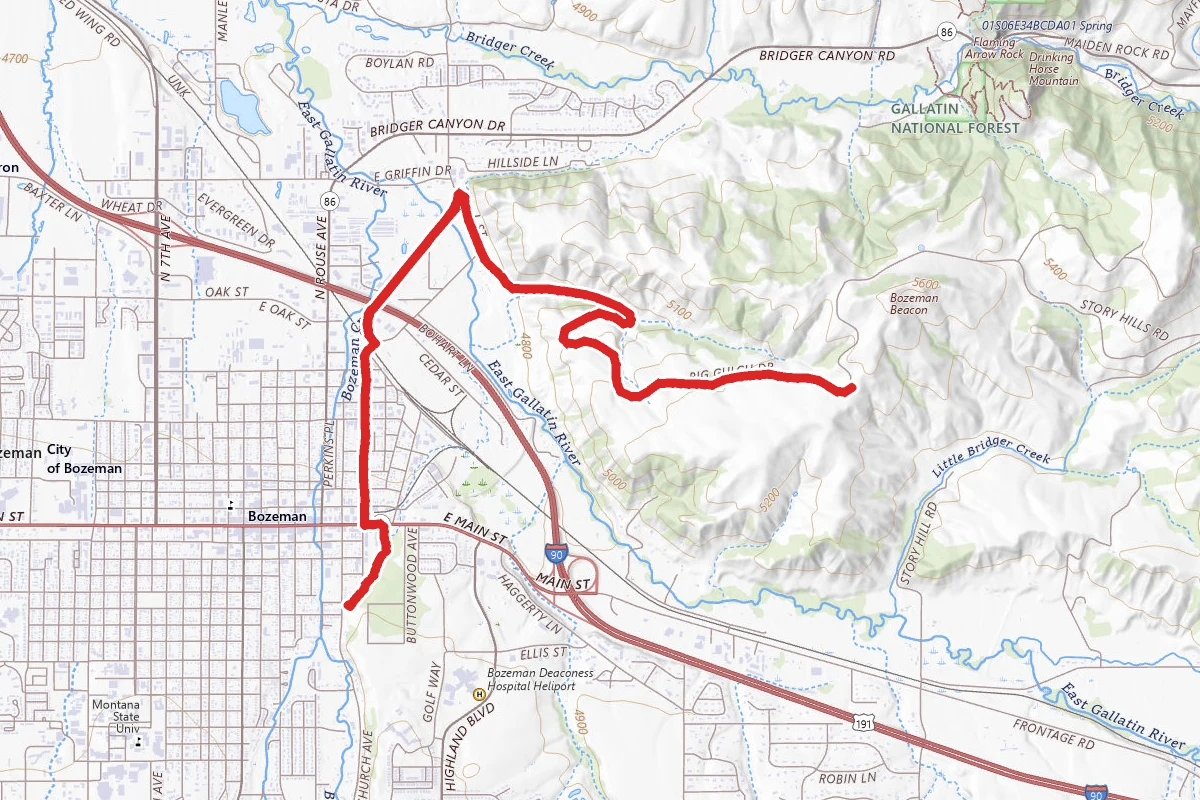 Story Mill Spur to Story Hills Trail