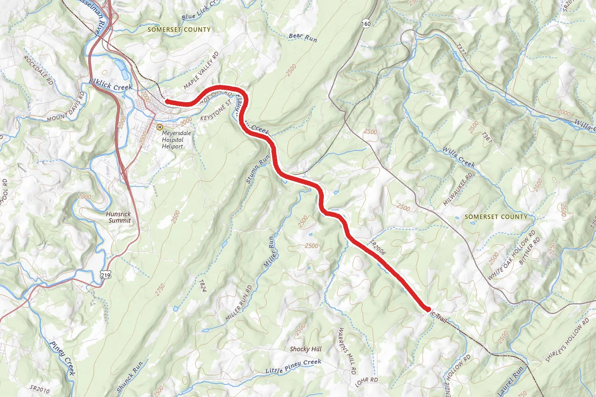 Allegheny Highlands Trail-Meyersdale to Deal