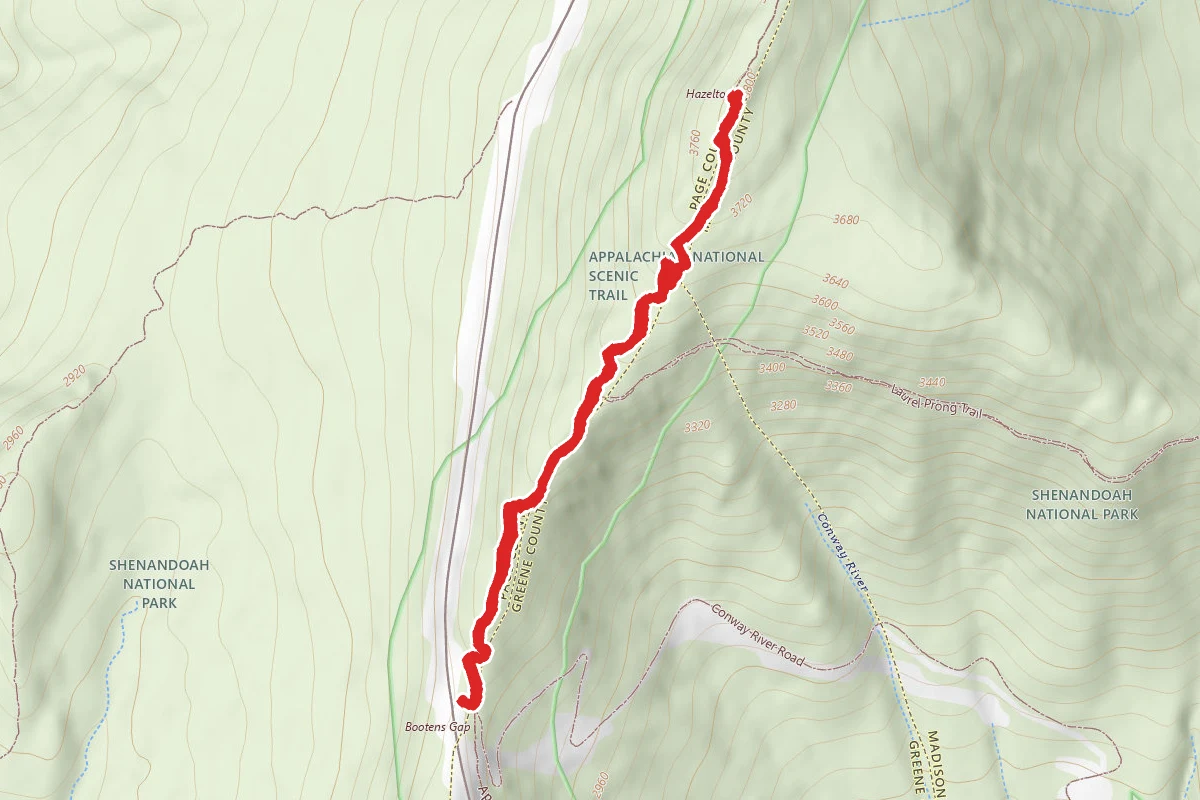 Hazeltop Summit via Appalachian Trail
