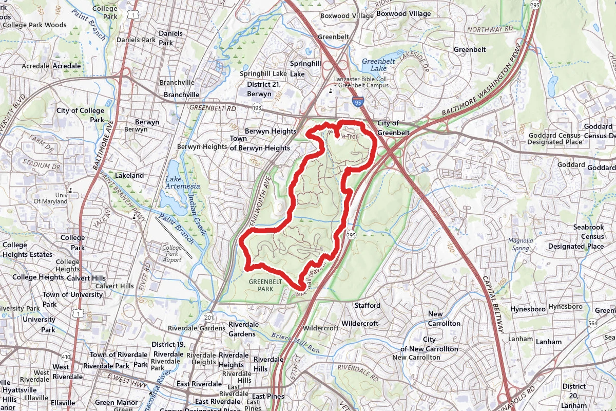 Greenbelt Park Perimeter Trail