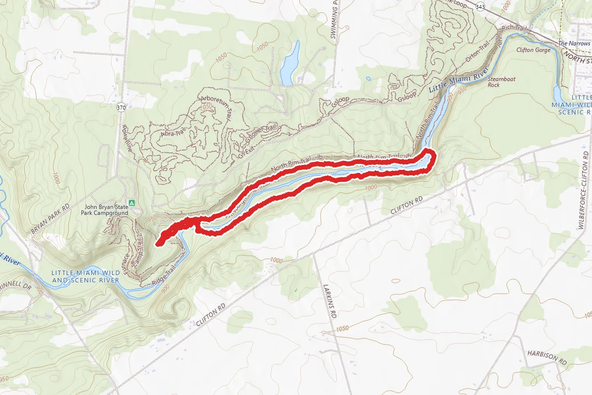 Pittsburg-Cincinnati Stage Coach and South Gorge Trail Loop