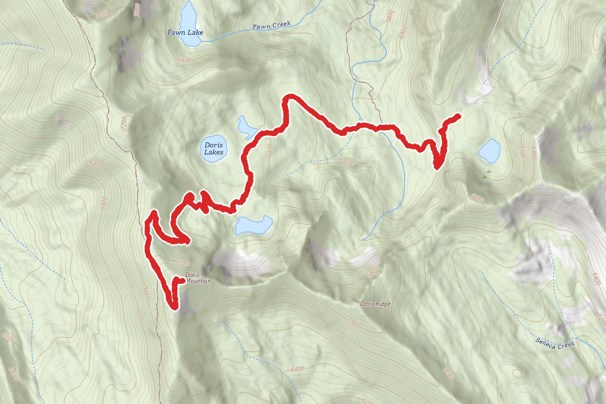 Doris Mountain via Doris Ridge Trail
