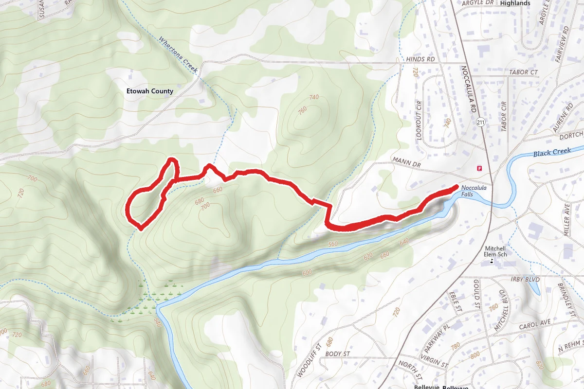 Black Creek Trail to Moonshine Ridge