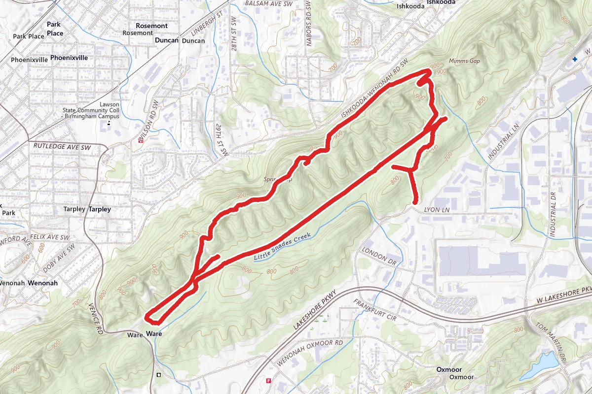 BMRR South, Redding, BMRR North to TMI Connector Loop