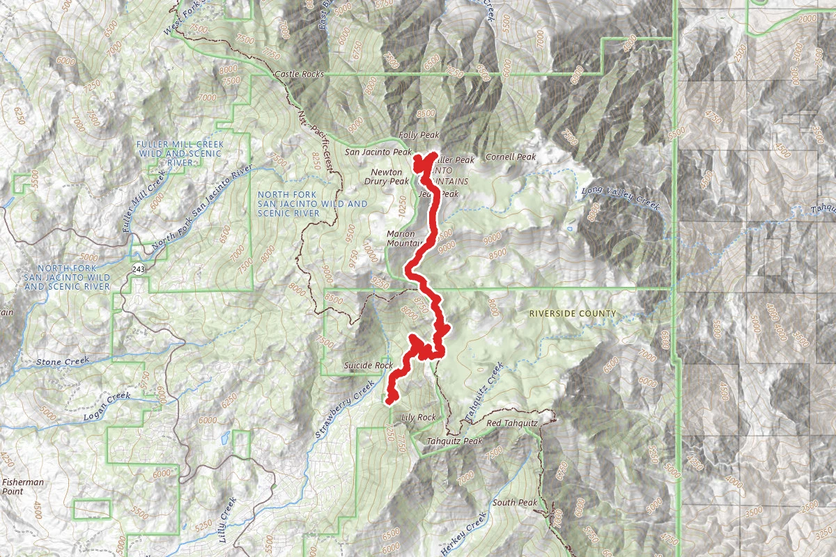 San Jacinto Peak Middle Route Trail
