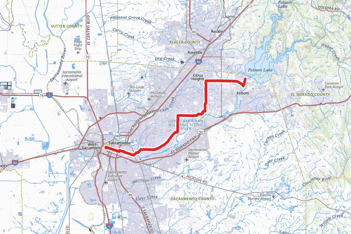 California International Marathon Route