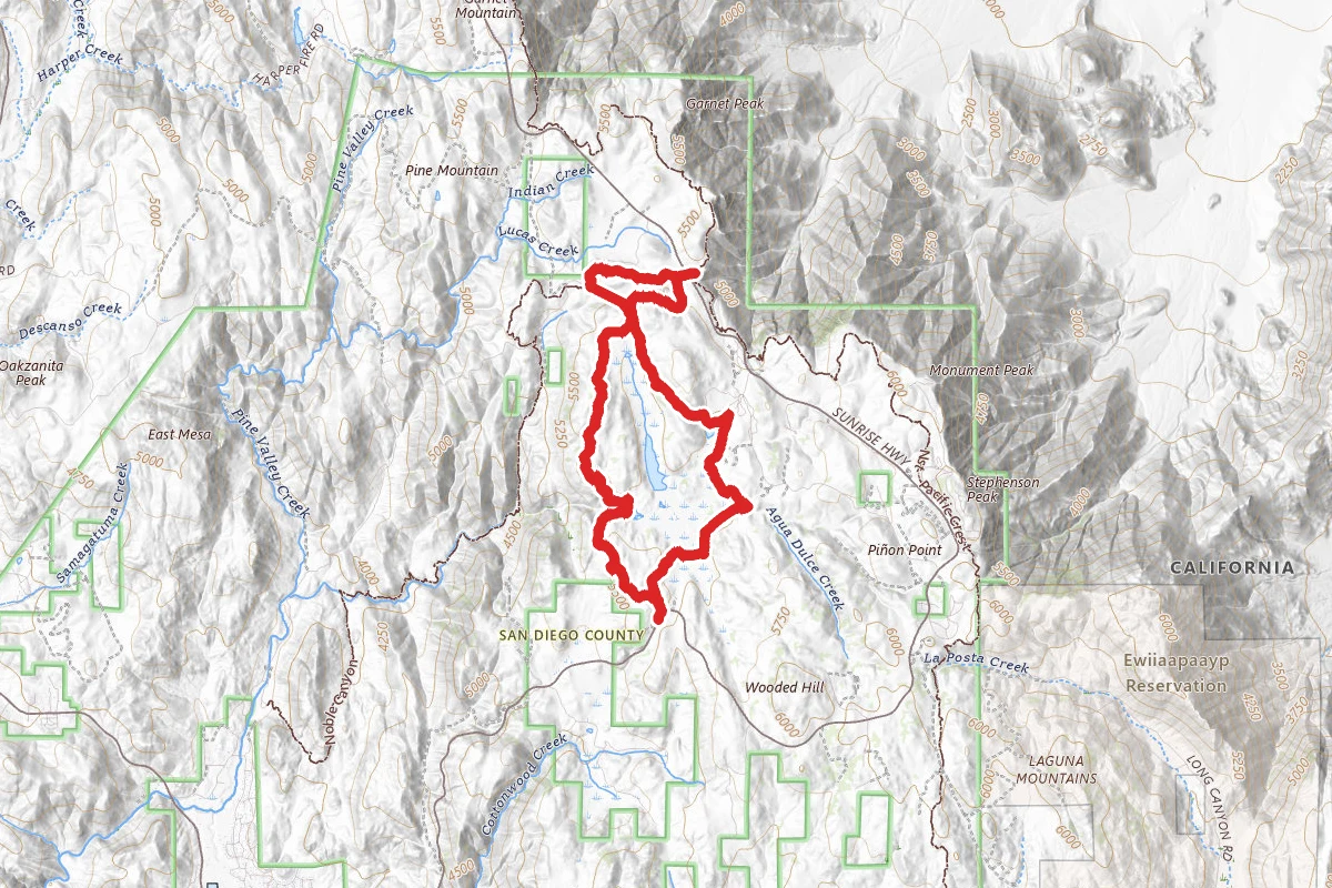 Big Laguna Trail and Sunset Trail Loop