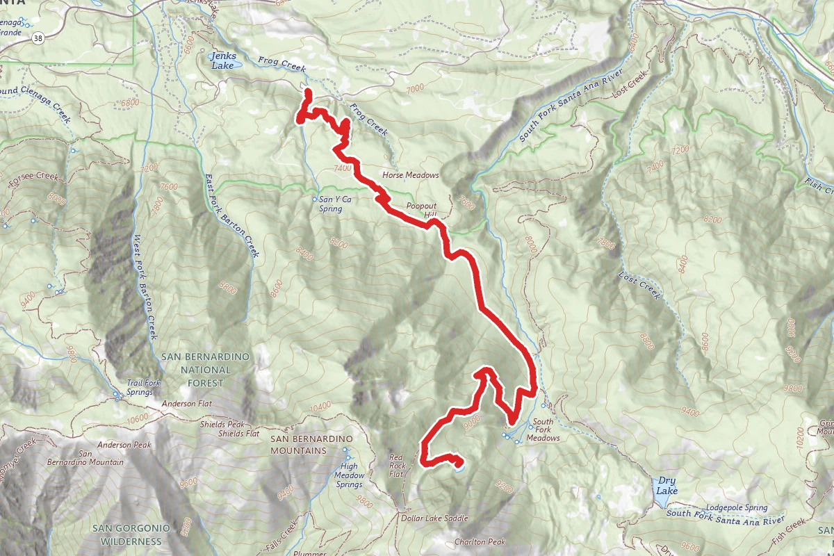 Dollar Lake Trail via South Fork Trail