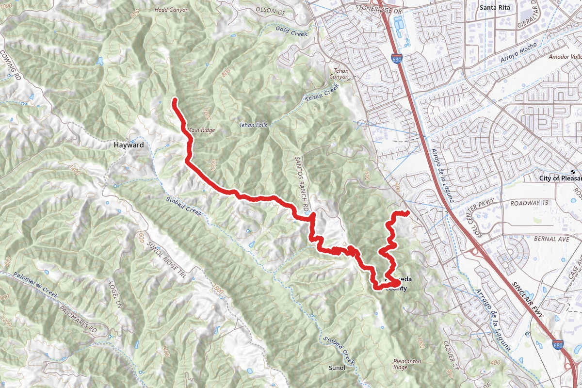 Courdet and North Ridge Trails