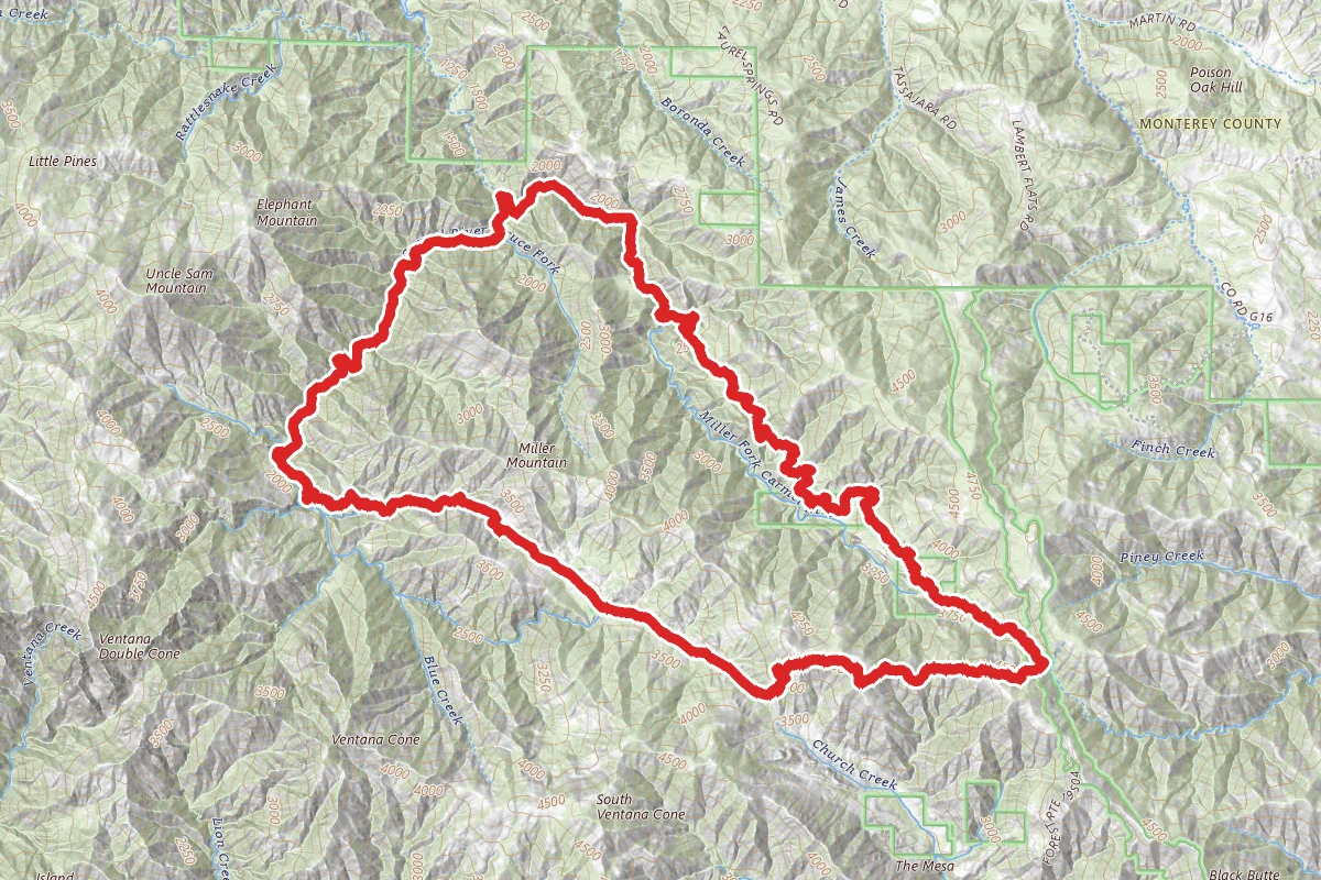 Pine Valley Miller Canyon Trail
