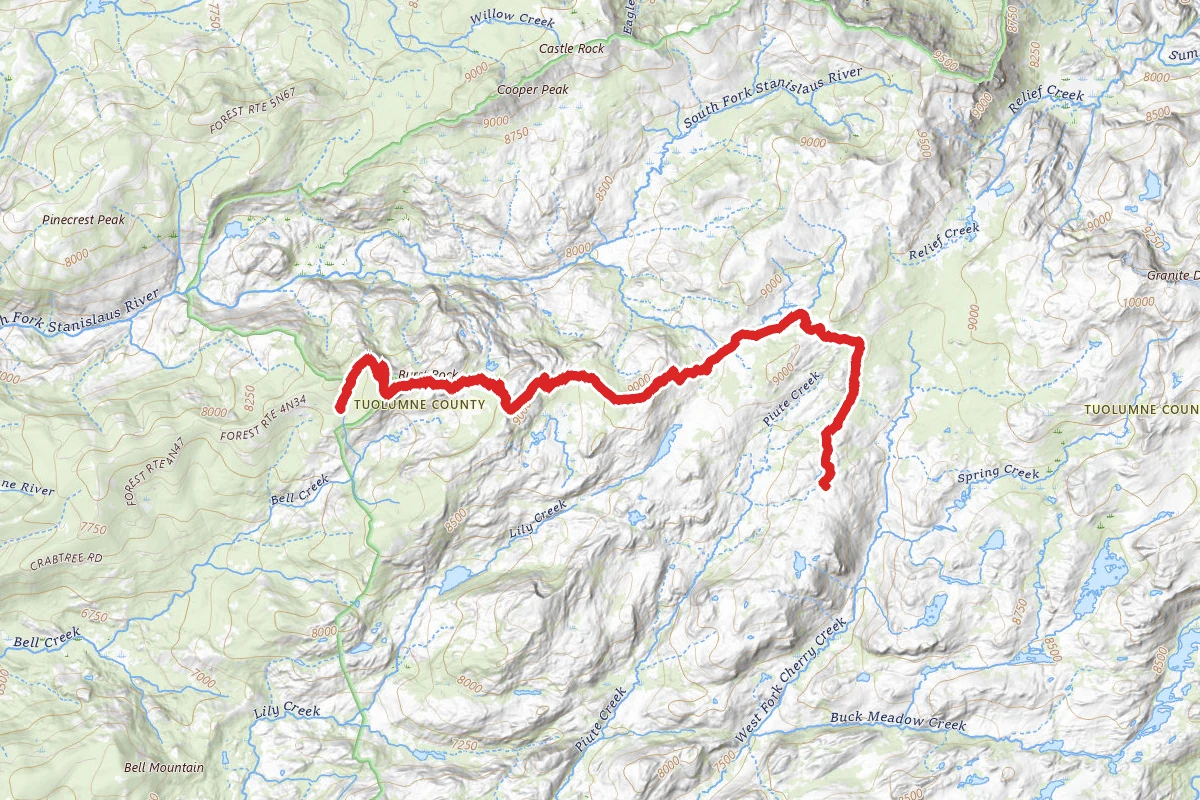 Toejam Lake from Gianelli Trailhead