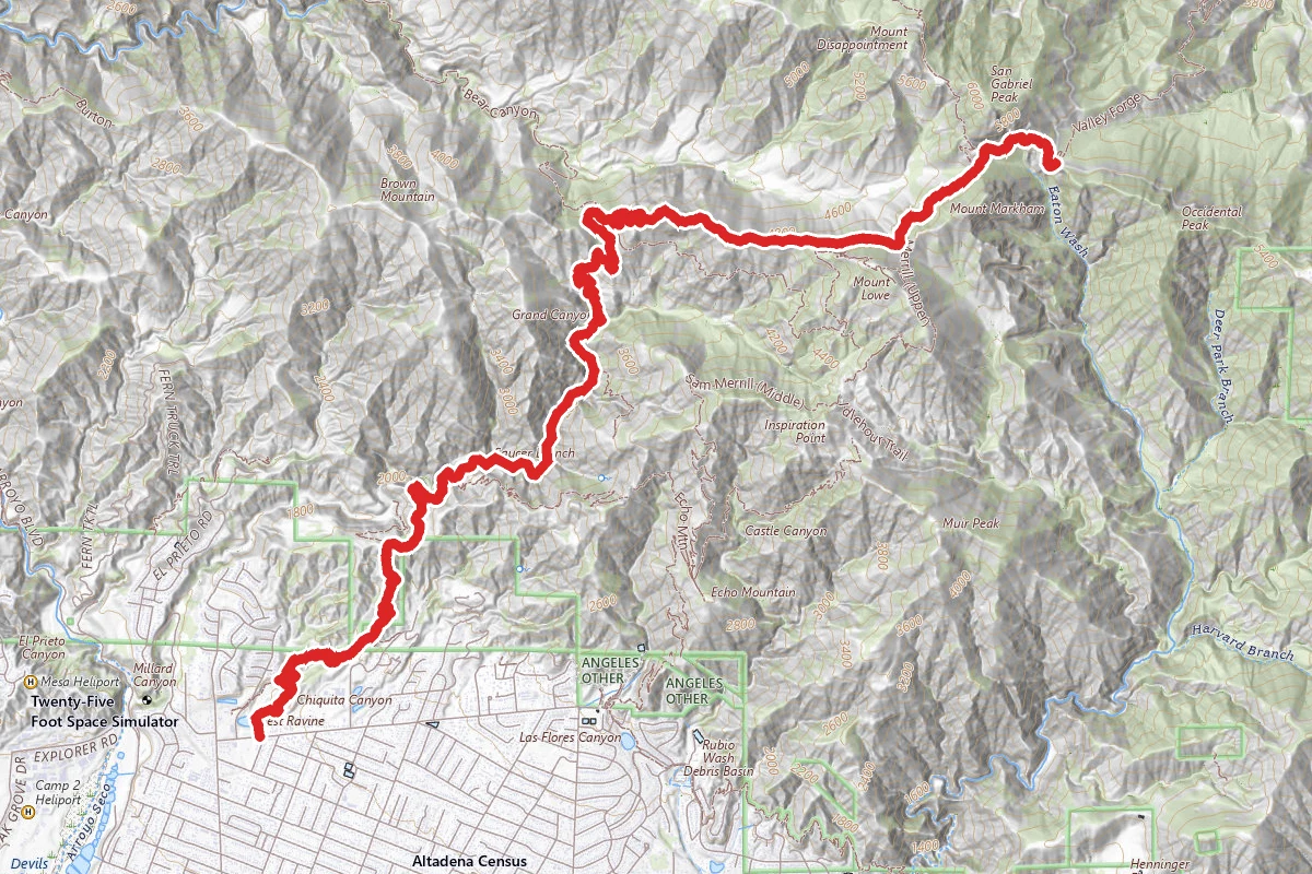 Mueller Tunnel via Loma Alta Trailhead