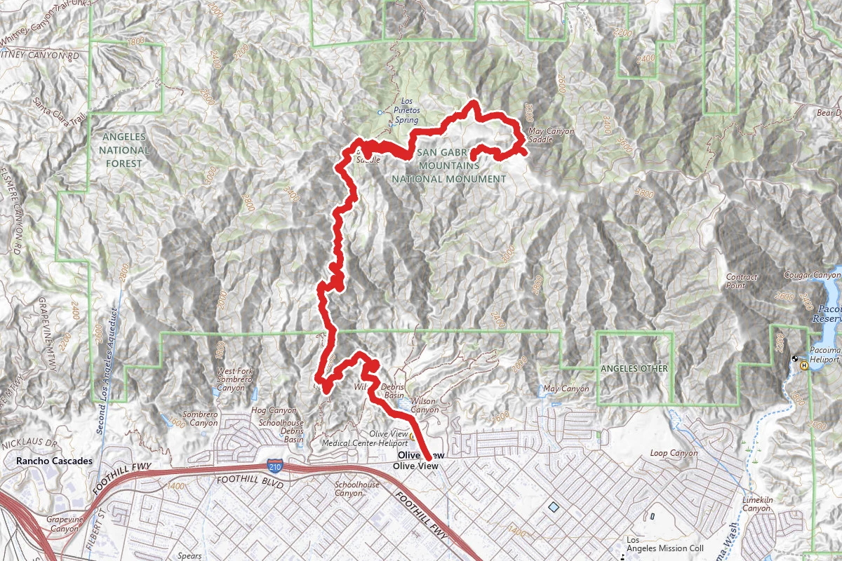 Olive View to May Canyon Ride