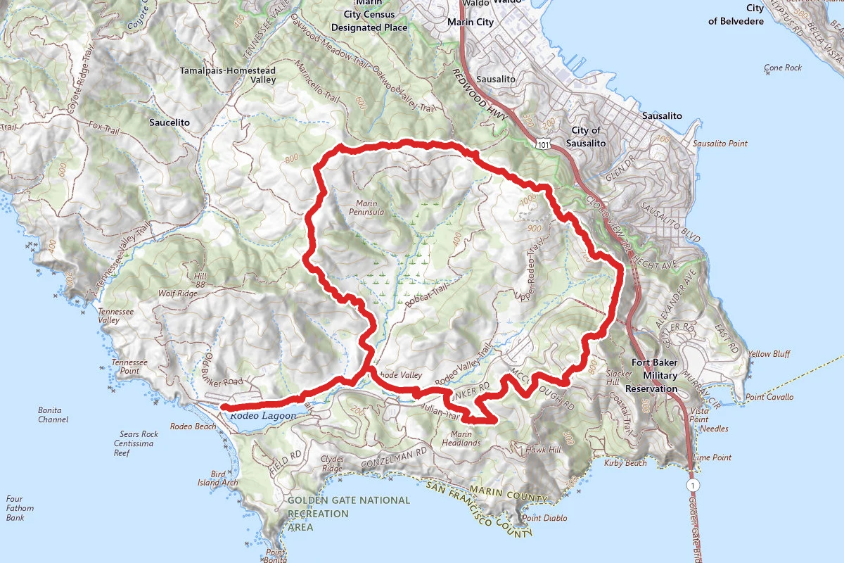 Lagoon, Julian, SCA and Miwok Trail