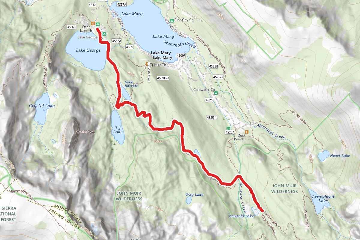Lake George to Emerald Lake