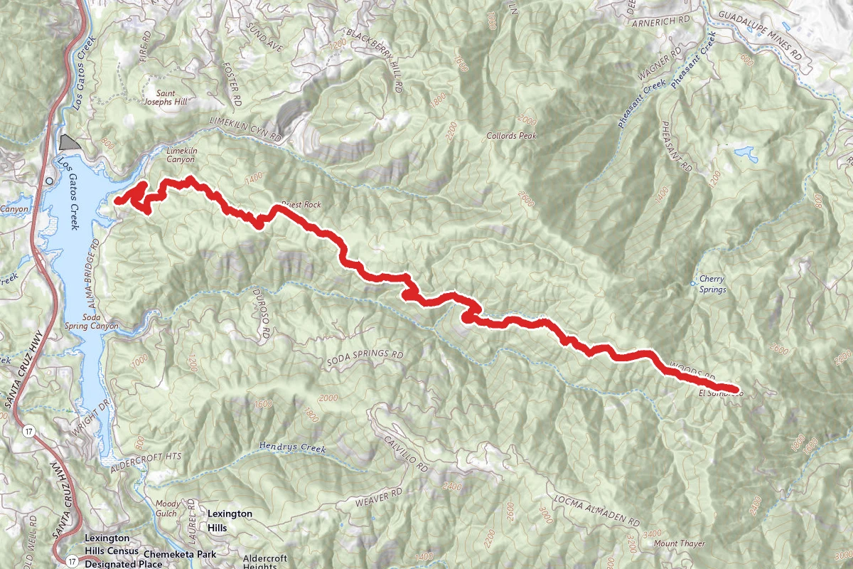 Mount El Sombroso via Priest Rock Trail