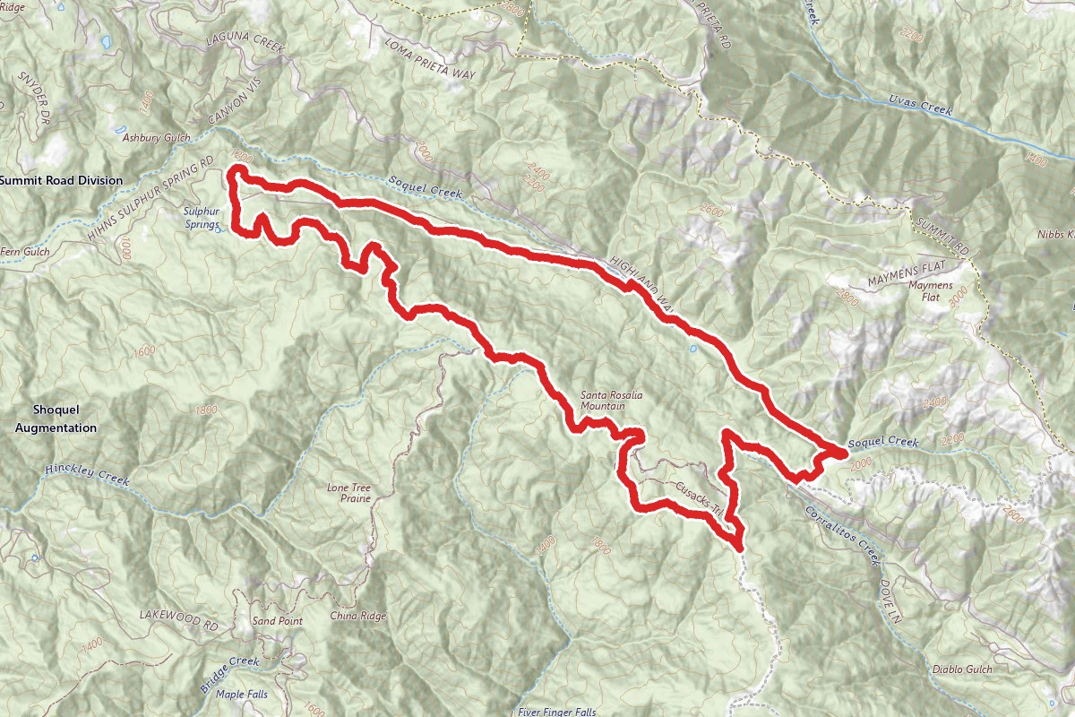 Soquel Demonstration Forest Corral Road