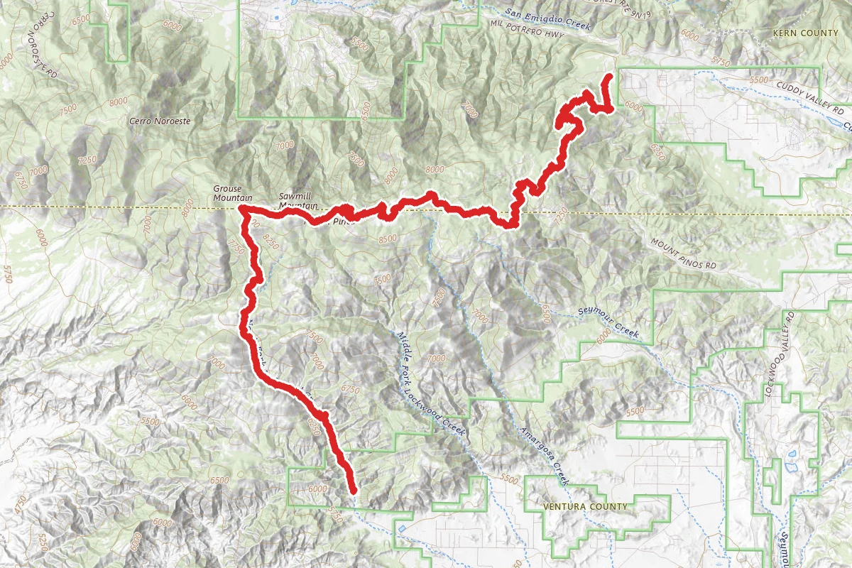 North Fork Trail to McGill Trail