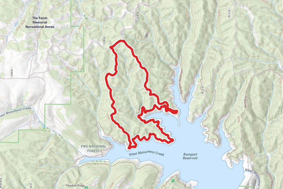 Rampart Reservoir via Shubarth Trail