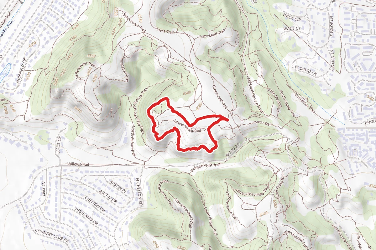Mesa Trail and Edna Mae Bennet Nature Trail Loop
