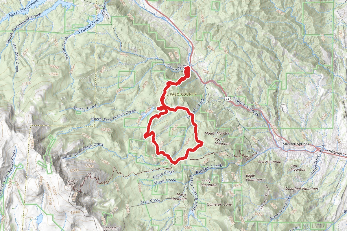 North Fork French Creek Loop via Heizer Trail