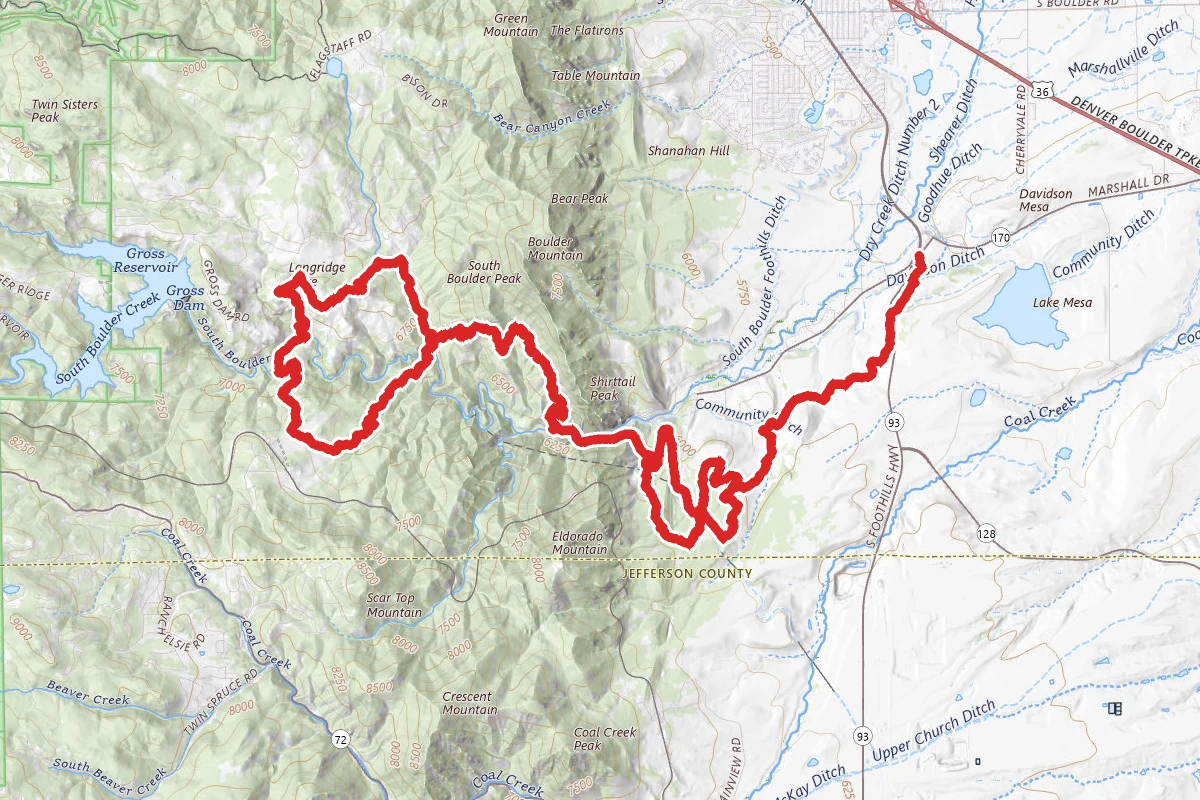 Coal Seam Trail to Walker Ranch