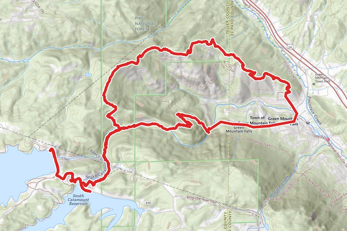Horseshoe Trail, Catamount Falls Trail and North Catamount Reservoir