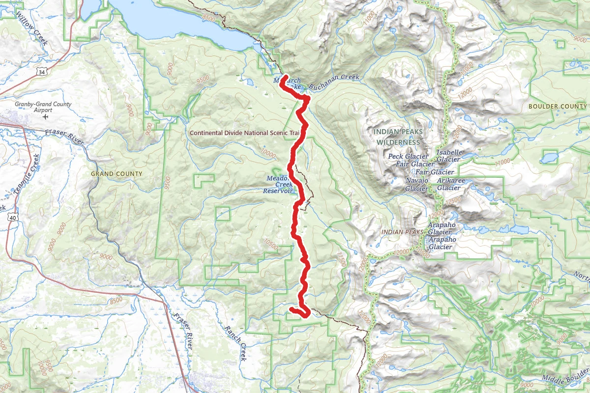 Monarch Lake via High Lonesome Trail