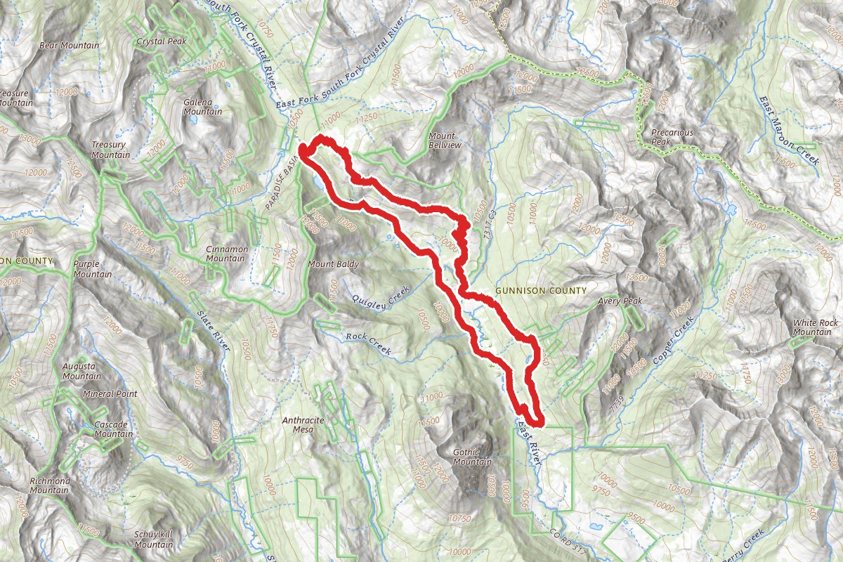 401 Trail Loop from Copper Creek
