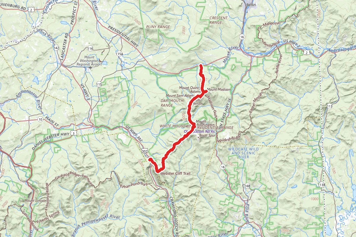 Presidential Traverse Trail