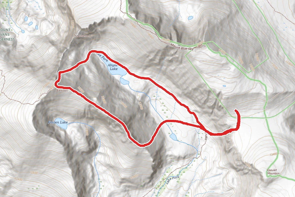 Mount Bierstadt East Ridge, Abyss Lake and Abyss Trail Loop