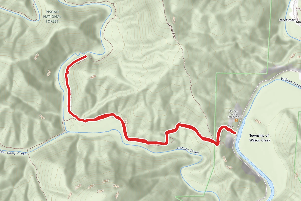 Harper Creek Falls Trail