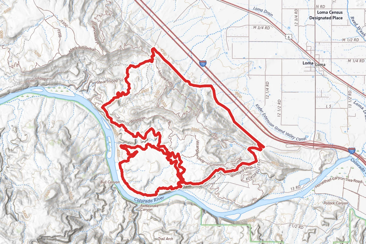 Marys Loop and Horsethief Bench Loop