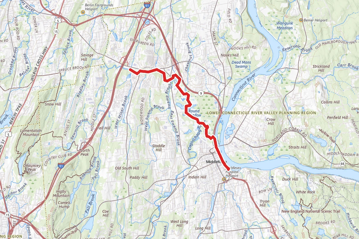 Mattabesset River, Coginchaug River, and Cromwell Meadows