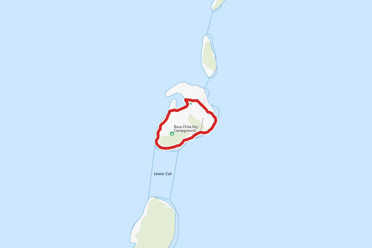 Boca Chita Trail route map