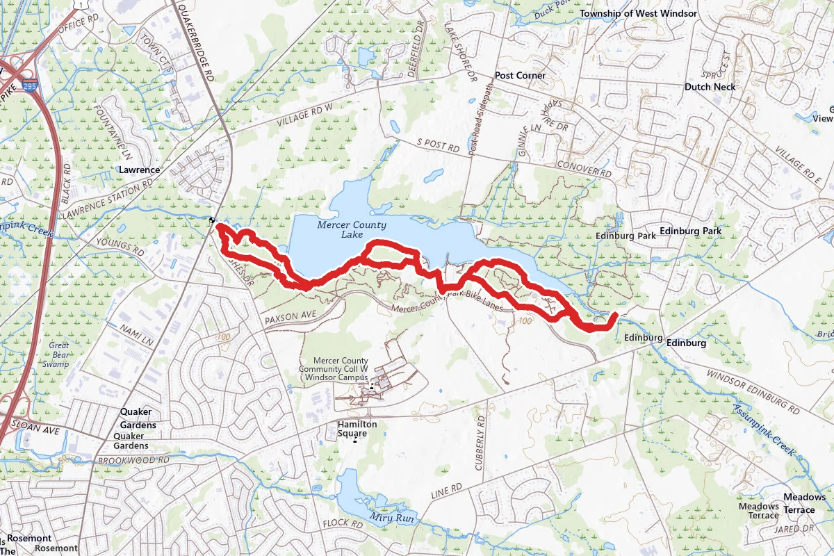 Mercer County Park (East and West) Trails