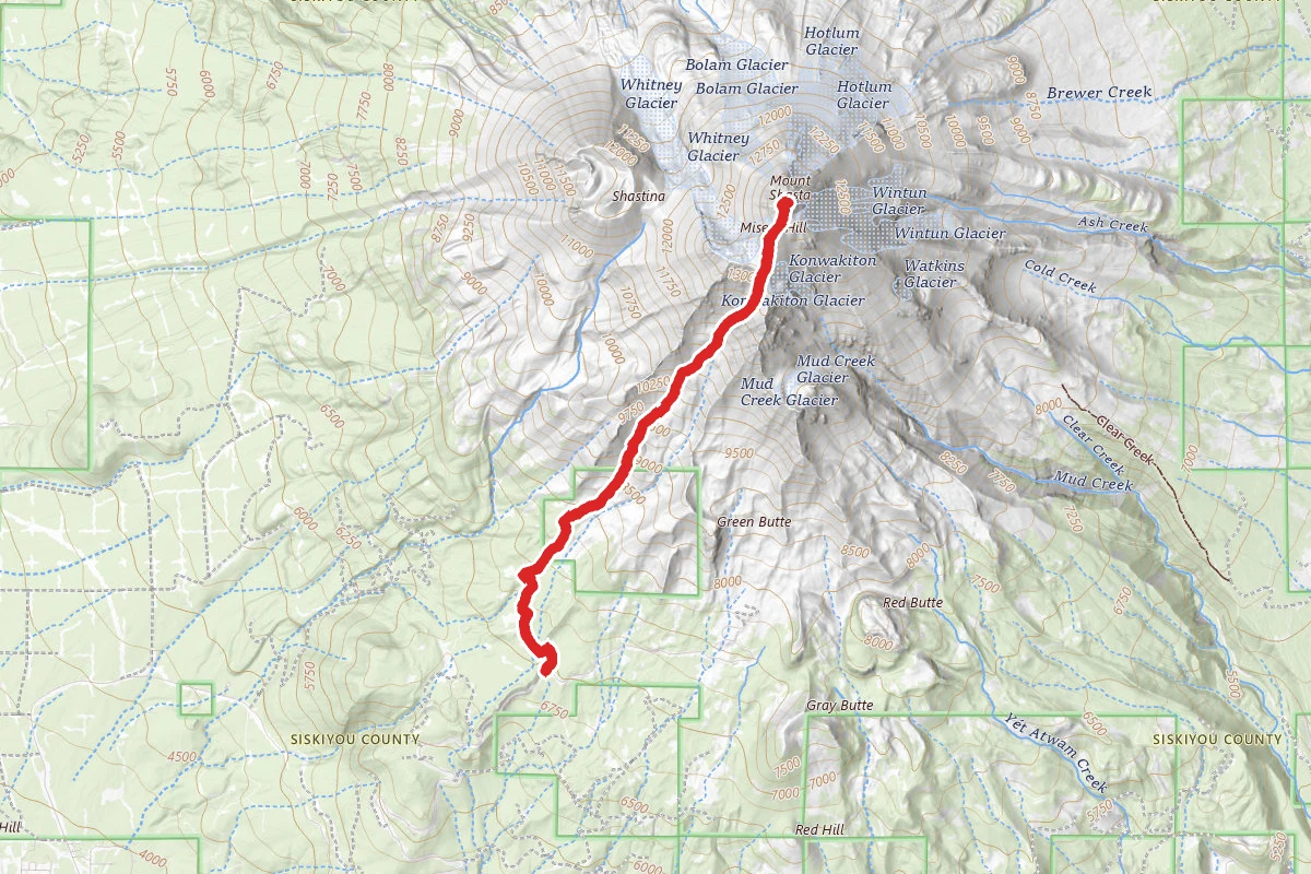 Mount Shasta via Avalanche Gulch Route