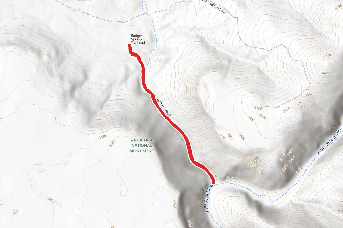 Badger Springs Wash Trail
